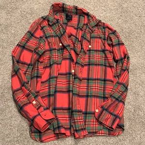 🥾 J.CREW Flannel Shirt Sz L
